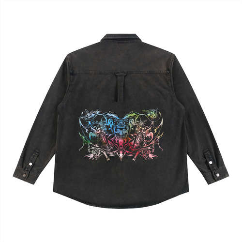 DA Believing In Love Denim Button Up