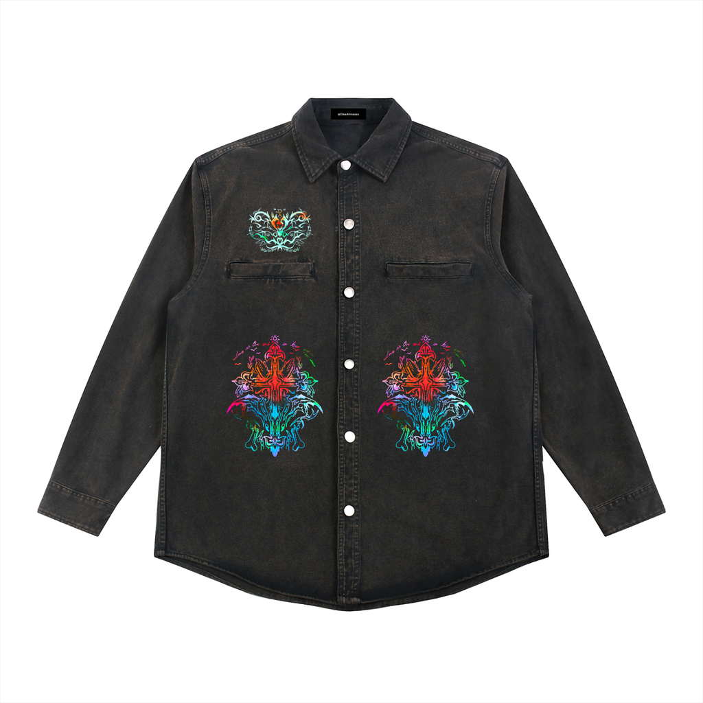 DA Believing In Love Denim Button Up